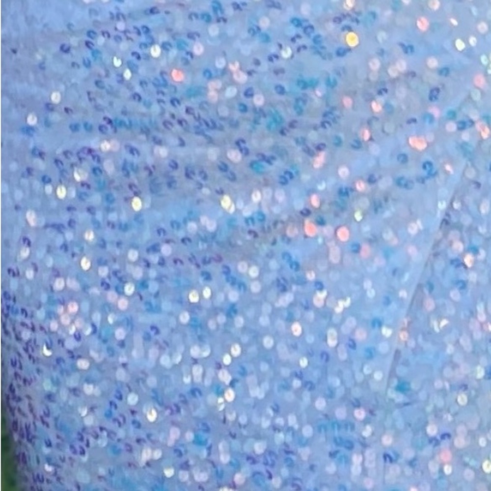 Primavera Formal Prom Dress White with Pastel Sequins Size 4 - Picture 10 of 10